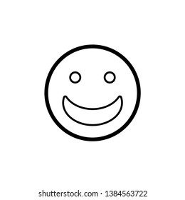 Smile Laugh Emoticon Icon Vector Vector Stock Vector (Royalty Free ...