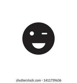 Smile Laugh Emoticon Icon Vector Vector Stock Vector (Royalty Free ...