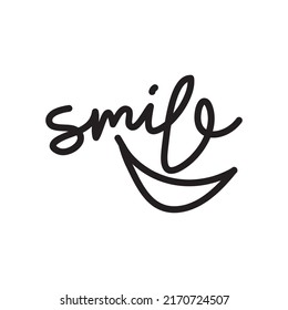 vector de diseño de logotipo de letras SMILE