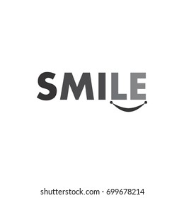 SMILE letter logo design vector
