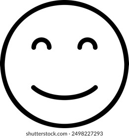 Vector de ilustración de icono de línea de sonrisa