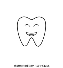 Smile Line Tooth Illustration