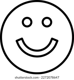 Smile Line Vector Icon Design