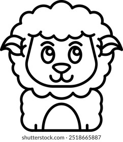 Design de ícone de vetor Linha de sorriso