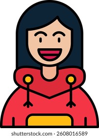 Smile Line vector Icon Design