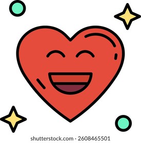 Smile Line vector Icon Design