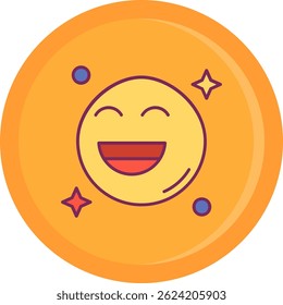 Smile Line vector Icon Design