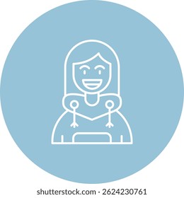 Smile Line vector Icon Design