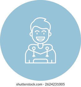 Smile Line vector Icon Design