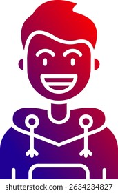Smile Line vector Icon Design