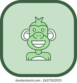 Smile Line vector Icon Design