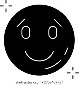 Línea de sonrisa Vector Icon Design
