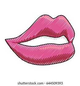 smile lips gesture