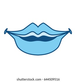 smile lips gesture