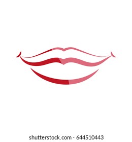 smile lips gesture