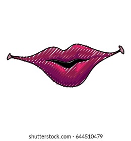 smile lips gesture