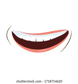 Smile Lips Icon - lips vector illustration 
