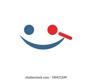 Smile logo design template