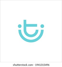 IT smile logo design vector sign 