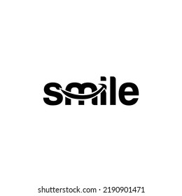 Smile Logo Design Vector Simple Cute Stock Vector (Royalty Free ...