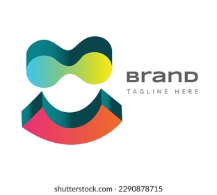 Elementos de plantilla de diseño de iconos de logotipo Smile. Usable para marca, logotipos de negocios y tecnología.
