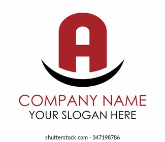A smile logo icon vector