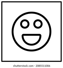 Smile logo png, with expanding stroke outline, use able for commercial use of your project