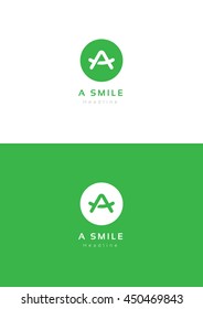 A smile logo template.