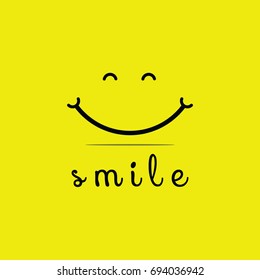 Smile Logo Vector Template Stock Vector (Royalty Free) 694036942