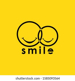 Smile Logo Vector Template Design Illustration