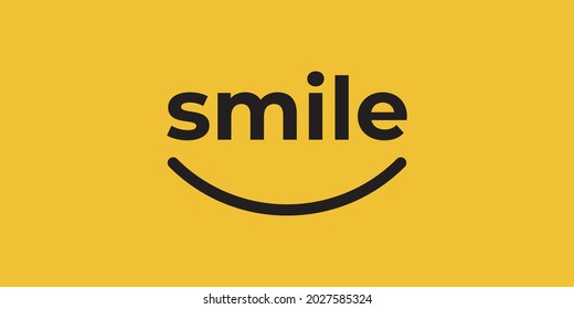 Plantilla de vectores con logotipo de sonrisa. Vector de icono de sonrisa