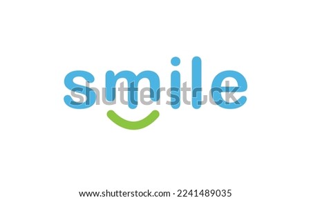 Smile Logo Vector Template. Smile icon vector