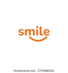 Sonrisa Logo Plantillas de Vector Minimalista