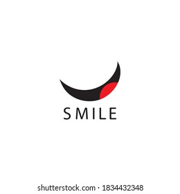 Smile logo in yellow background vector