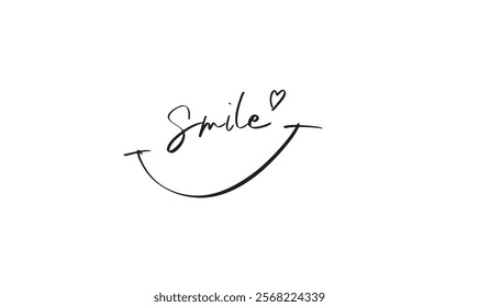 smile love heart small shape line element graphic design text font calligraphy hand written lettering object icon happiness face happy lifestyle funny enjoy drawing message smile happy business art 