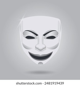 Smile mask character design vector illustration