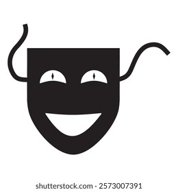 smile mask icon vector design