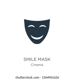 Smile mask icon vector. Trendy flat smile mask icon from cinema collection isolated on white background. Vector illustration can be used for web and mobile graphic design, logo, eps10