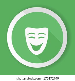 Smile mask symbol,vector