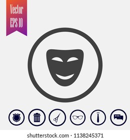 Smile mask vector icon