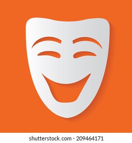 Smile mask,clean vector