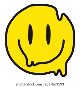 Smile Melt 2 Patch V86 Patch Streetwear, Urban, Luxury, Modern Design Patch Commercial Use