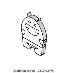 smile monster alien isometric icon vector. smile monster alien sign. isolated symbol illustration