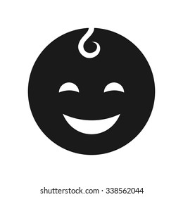 smile motion face logo vector.