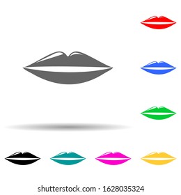 smile multi color style icon. Simple glyph, flat vector of dental icons for ui and ux, website or mobile application