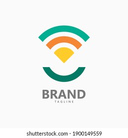 SMILE NETWORK INTERNET LOGO VECTOR TEMPLATE SUITABLE FOR INTERNET SERVICE PROVIDER