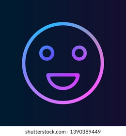 smile nolan icon. Simple thin line, outline vector of web icons for UI and UX, website or mobile application
