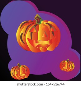 Smile O' Lantern Helloween With Cute Background