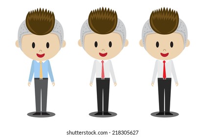 smile office man vector icon