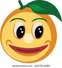 Smile Orange Expression Face Emoji
